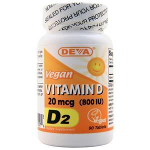 Deva Nutrition Vegan Vitamin D (800IU)  90 tabs