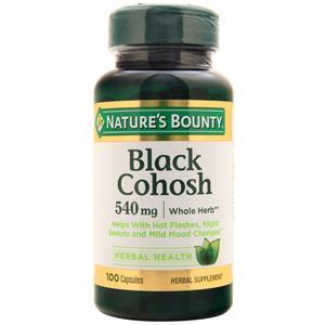 Nature's Bounty Black Cohosh (540mg)  100 caps