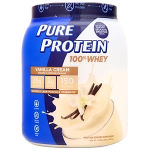 Worldwide Sports Pure Protein 100% Whey Protein Vanilla Cream 1.75 lbs
