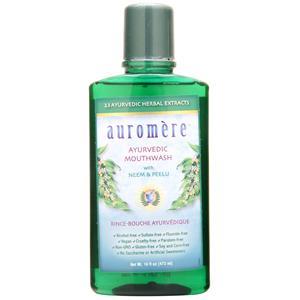 Auromere Ayurvedic Mouthwash with Neem & Peelu  16 fl.oz