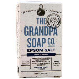 The Grandpa Soap Co Face & Body Bar Soap Epsom Salt - Deep Cleanse 4.25 oz