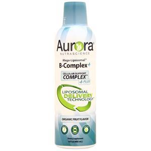 Aurora Nutrascience Mega-Liposomal B-Complex+ Liquid Organic Fruit 16 fl.oz