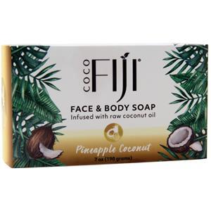 Organic Fiji Face & Body Soap Pineapple Coconut 7 oz