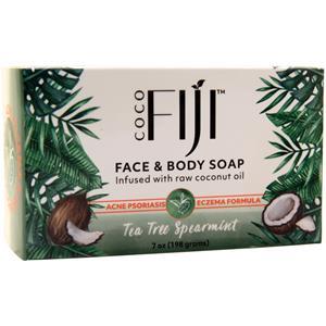 Organic Fiji Face & Body Soap Tea Tree Spearmint 7 oz