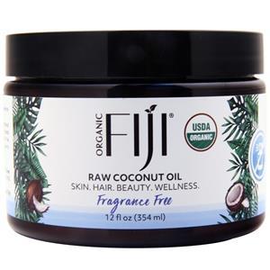 Organic Fiji Raw Coconut Oil Fragrance Free 12 fl.oz