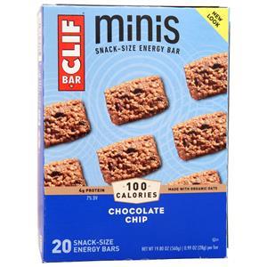 Clif Bar Minis Snack-Size Energy Bar Chocolate Chip 20 bars