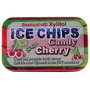 Ice Chips Xylitol Candy Sour Cherry 1.76 oz