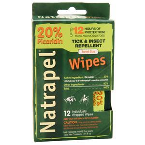20% Picaridin Tick & Insect Repellent Wipes 12 wipes