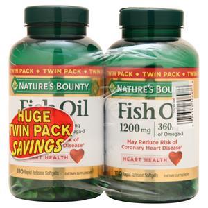 Fish Oil (1200mg) Twin Pack 180+180 360 sgels