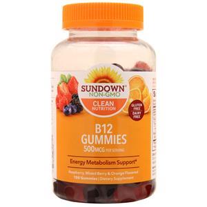 B12 Gummies Raspberry, MIxed Berry & Orange 150 gummy