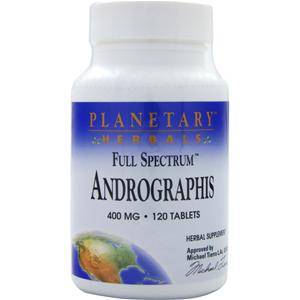 Planetary Formulas Full Spectrum Andrographis (400mg)  120 tabs