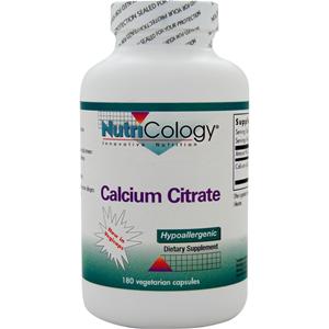 Nutricology Calcium Citrate  180 vcaps